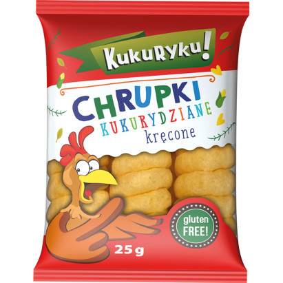 Kukuryku! Chrupki kukurydziane kręcone 25 g