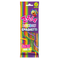 Zozole Rainbow Spaghetti Tęczowe żelki o smaku owocowym super kwaśne 75 g
