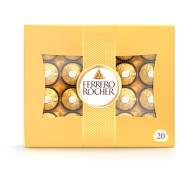 Ferrero Rocher Chrupiący wafelek z kremowym nadzieniem 250 g (20 sztuk)