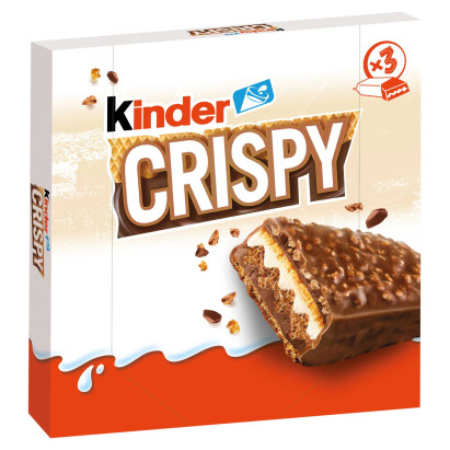 Kinder Crispy Chrupiący wafelek z nadzieniem kakaowym i orzechowym 3 x 34 g