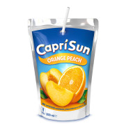 Capri Sun Napój owocowy o smaku pomarańczowo-brzoskwiniowym 200 ml