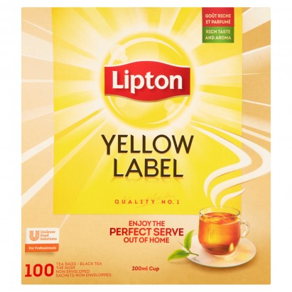 Lipton Yellow Label Herbata czarna 200 g (100 x 2 g)