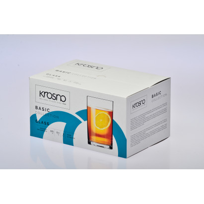 Kpl 6szt_szklanki do napojów 250 ml BASIC