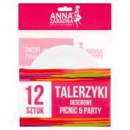 Anna Zaradna Picnic & Party Talerzyki deserowe 12 sztuk
