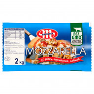 Mlekovita Ser Mozzarella do pizzy zapiekanek sałatek 2 kg