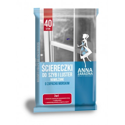 Stella Ściereczki nawilżane do szyb i luster Anna Zaradna