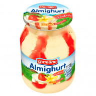 Ehrmann Jogurt o smaku waniliowym z wsadem o smaku truskawkowym 500 g