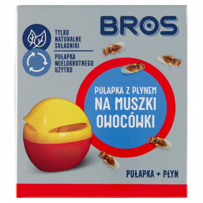 Bros Pułapka z płynem na muszki owocówki 15 ml