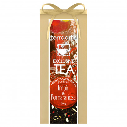 Terraartis Exclusive Tea Herbata czerwona Pu-erh imbir & pomarańcza 50 g