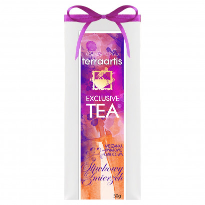 Terraartis Exclusive Tea Mieszanka kwiatowo owocowa śliwkowy zmierzch 50 g