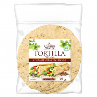 Polskie Młyny Tortilla pszenna z siemieniem lnianym 300 g (4 sztuki)