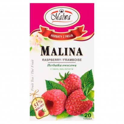 Malwa Herbatka owocowa malina 40 g (20 x 2 g)