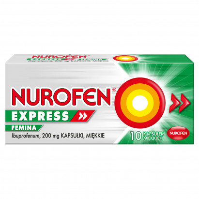 Nurofen Express Femina Kapsułki miękkie 10 sztuk