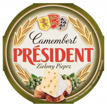 Président Ser Camembert zielony pieprz 120 g