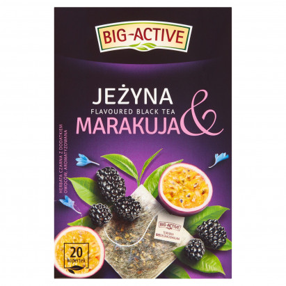 Big-Active Herbata czarna jeżyna & marakuja 40 g (20 x 2 g)