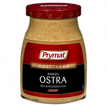 Prymat Musztarda bardzo ostra 180 g