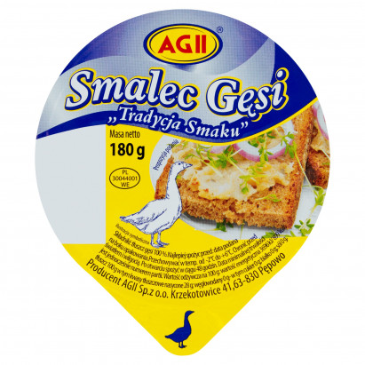 AGII Smalec gęsi 180 g