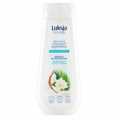 Luksja Silk Care Kremowy żel pod prysznic orzeźwiające kokos i gardenia 500 ml