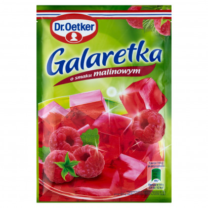 Dr. Oetker Galaretka o smaku malinowym 77 g