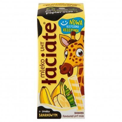 Łaciate Mleko UHT o smaku bananowym 200 ml