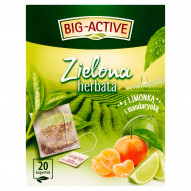 Big-Active Zielona herbata z limonką i mandarynką 30 g (20 x 1,5 g)