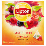 Lipton Herbata czarna aromatyzowana owoce leśne 34 g (20 torebek)