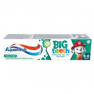 Aquafresh Big Teeth Pasta do zębów z fluorkiem 6-8 lat 50 ml