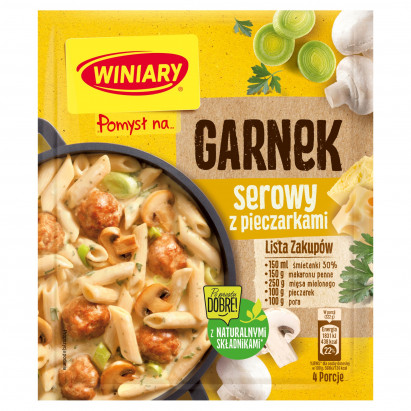 Winiary Pomysł na... Garnek serowy z pieczarkami 34 g