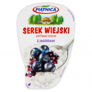 Piątnica Serek wiejski z jagodami 150 g