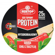 Sertop Tychy Protein Ser topiony gouda chili z bazylią 140 g (8 x 17,5 g)