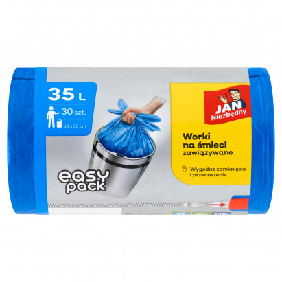 Jan Niezbędny Easy-Pack Worki na śmieci zawiązywane 35 l 30 sztuk