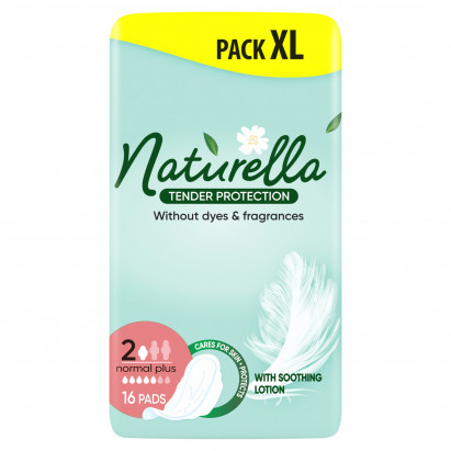 Naturella Ultra Tender Protection Normal Plus, Bez barwników i substancji zapachowych, podpaski Xszt