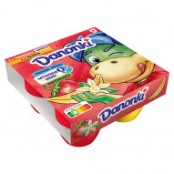 Danone Danonki Mega Serek truskawka-wanilia banan 360 g (4 x 90 g)