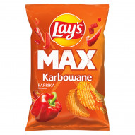 Lay's Max Chipsy ziemniaczane karbowane o smaku papryki 120 g